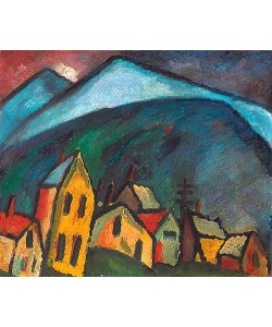 Alexej von Jawlensky, Berglandschaft mit Häusern. 1912