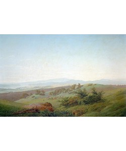 Caspar David Friedrich, Böhmische Landschaft. Um 1810