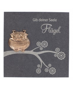 Schieferrelief Gib deiner Seele Flügel, 14,5 x 14,5cm