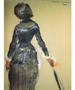 Edgar Degas, Mary Cassatt im Louvre.