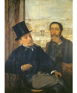 Edgar Degas, Selbstportrait mit Evariste de Valernes. Gegen 1865