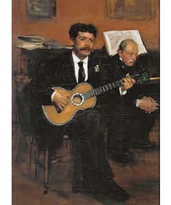Edgar Degas, Der Gitarrenspieler Lorenzo Pagans und der Vater des Künstlers. Gegen 1871/1872