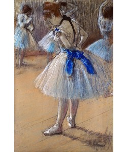 Edgar Degas, Tänzerin beim Binden der Schleife.