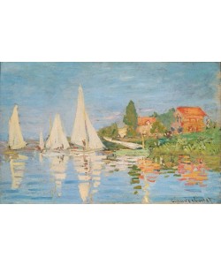 Claude Monet, Regattaboote in Argenteuil. Um 1872