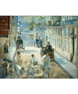Édouard Manet, Die Rue Mosnier mit Pflasterern. 1878