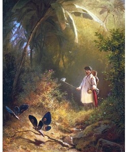 Carl Spitzweg, Der Schmetterlingsfänger.