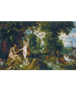 Peter Paul Rubens, Das Paradies (Adam und Eva / Der Sündenfall). Um 1616