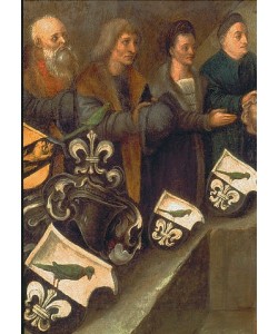 Albrecht Dürer, Detail aus dem Paumgartner Altar: Die Stifter des Altars.