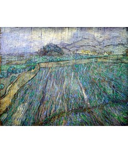 Vincent van Gogh, Weizenfeld im Regen. 1889.