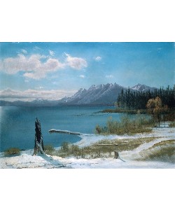 Albert Bierstadt, Winterlicher Lake Tahoe.