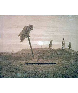 Caspar David Friedrich, Offenes Grab. Griseille.
