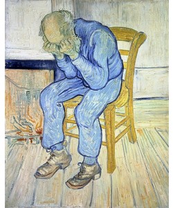 Vincent van Gogh, An der Schwelle zur Ewigkeit (Treurende oude man). 1890