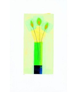 Baker Russel Green Vase (2000) (Siebdruck, handsigniert)