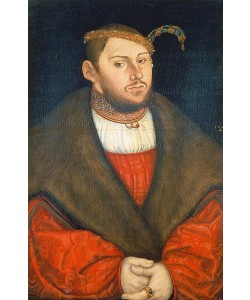LUCAS CRANACH Der Ältere, Johann Friedrich I. (1503-1554), Kurfürst von Sachsen. 1526