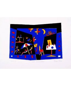 Rebel Etienne Lauer Sommerabend (1999) (Lithographie, handsigniert)