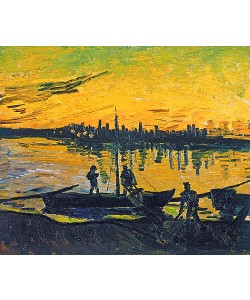 Vincent van Gogh, Hafenarbeiter in Arles. 1888