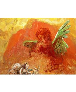 Odilon Redon, Pegasus und die Hydra. 1905