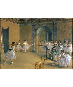 Edgar Degas, Le Foyer de la Danse a l'Opéra de la rue Le Peletier. 1872.