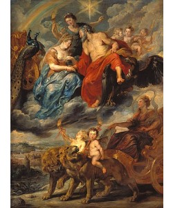 Peter Paul Rubens, Medici-Zyklus: Erste Begegnung des Königs mit Maria de' Medici in Lyon, 9.11.1600.