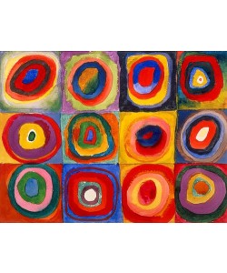 Wassily Kandinsky, Farbstudie - Quadrate und konzentrische Ringe. 1913