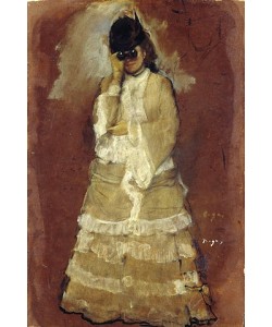 Edgar Degas, Dame mit Fernglas. 1879/80