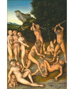 LUCAS CRANACH Der Ältere, Das Silberne Zeitalter oder der Triumph der Eifersucht. 1535