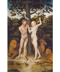 LUCAS CRANACH Der Ältere, Adam und Eva.