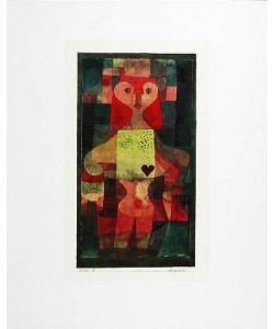 Klee Paul Herzdame (1922) (Frequenzmodulierte Rastertechnik)