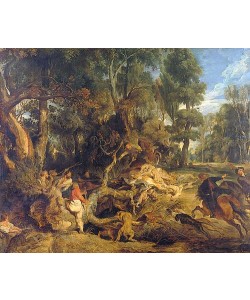 Peter Paul Rubens, Die Wildschweinjagd. Um 1615/1620.