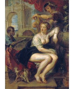 Peter Paul Rubens, Bathseba am Springbrunnen, den Brief Davids erhaltend. Um 1635.