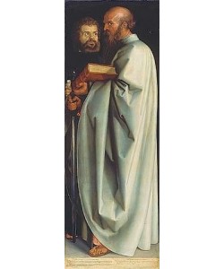 Albrecht Dürer, Die Apostel Paulus und Markus. (Rechte Tafel 'Die vier Apostel').