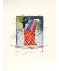 Korinek Peter Sprache der Blumen (2001) (Radierung, handsigniert)