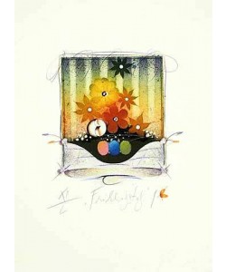 Korinek Peter Frühlingstag (2001) (Radierung, handsigniert)