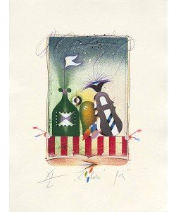 Korinek Peter Zauberei (2001) (Radierung, handsigniert)