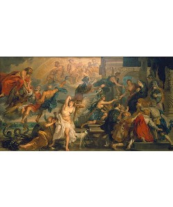 Peter Paul Rubens, Medici-Zyklus: Apotheose Heinrichs IV. und Proklamation der Regentschaft von Maria de Medici. 1622-25