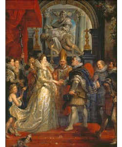 Peter Paul Rubens, Medici-Zyklus: Die Hochzeit per Prokuration, 5. Oktober 1600. 1621-25