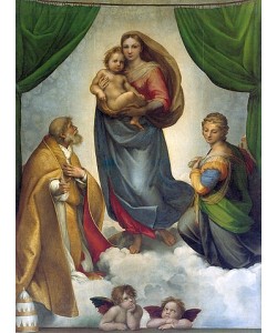 Raffael (Raffaello Sanzio), Die Sixtinische Madonna. 1512/13