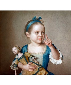 Jean-Étienne Liotard, Mädchen mit Puppe.