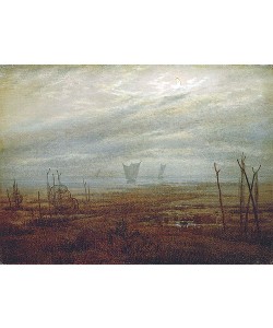 Caspar David Friedrich, Mondnacht am Ostseestrand. Um 1816/1818