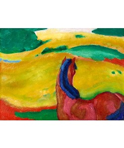Franz Marc, Pferd in Landschaft. 1910