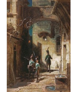 Carl Spitzweg, Die Scharwache.