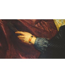 Peter Paul Rubens, Rubens und Isabella in der Geißblattlaube Detail: Hand der Isabella. Um 1609