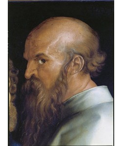 Albrecht Dürer, Der hl. Paulus. Detail aus der rechten Tafel der Vier Apostel (siehe Bildnummer 16917)