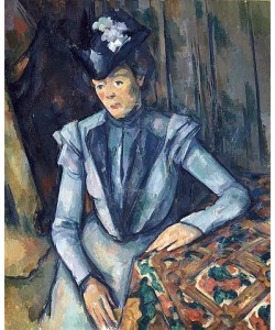 Paul Cézanne, Dame in blau. 1898/99