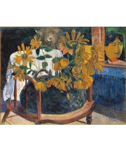 Paul Gauguin, Sonnenblumen auf einem Sessel. 1901