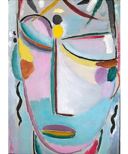 Alexej von Jawlensky, Heilandsgesicht (In der Liebe ist ewig, was geistig ist). 1919.