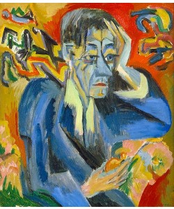 Ernst Ludwig Kirchner, Bildnis des Dichters Leonhard Frank.