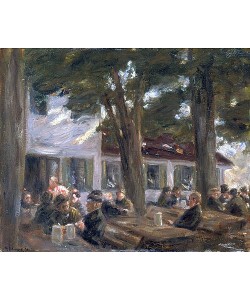 Max Liebermann, Biergarten zu Brannenburg. 1896.