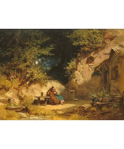 Carl Spitzweg, Ein alter Klausner mit einem jungen Mädchen.