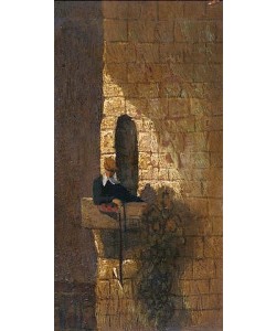 Carl Spitzweg, Ein Student auf dem Balkon des Karzers.